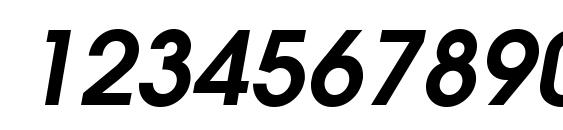 Moderne Demi Oblique Font, Number Fonts