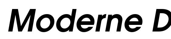 Moderne Demi Oblique font, free Moderne Demi Oblique font, preview Moderne Demi Oblique font