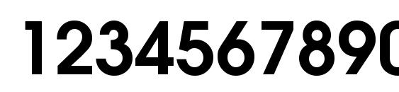 Moderne Demi Font, Number Fonts