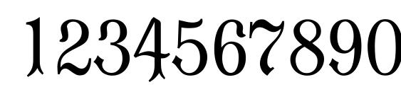 Moderne Fraktur Font, Number Fonts