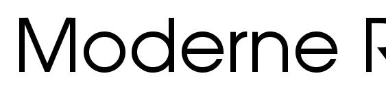 Moderne Regular Font