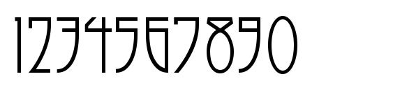 Modernist Nouveau Font, Number Fonts
