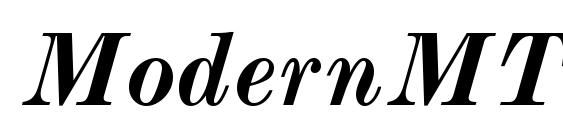 ModernMT Bold Italic Font