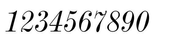 ModernMT Condensed Italic Font, Number Fonts