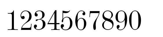 ModernMT Condensed Font, Number Fonts