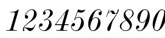 ModernMT Extended Italic Font, Number Fonts