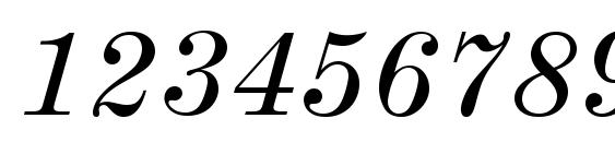 ModernMT Wide Italic Font, Number Fonts