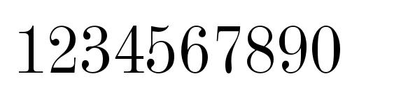 ModernMTStd Condensed Font, Number Fonts