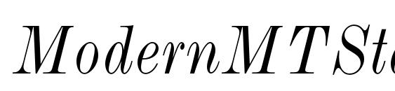 ModernMTStd CondensedItalic Font