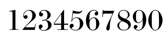 ModernMTStd Extended Font, Number Fonts