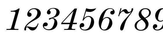 ModernMTStd WideItalic Font, Number Fonts