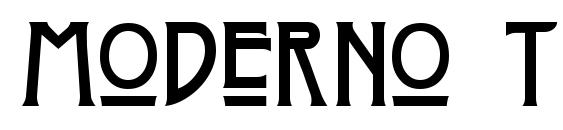шрифт Moderno Three, бесплатный шрифт Moderno Three, предварительный просмотр шрифта Moderno Three