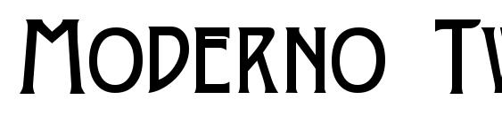 шрифт Moderno Two, бесплатный шрифт Moderno Two, предварительный просмотр шрифта Moderno Two