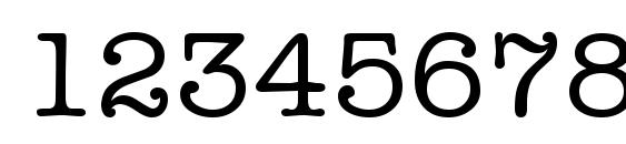 ModernTypewriter Regular Font, Number Fonts