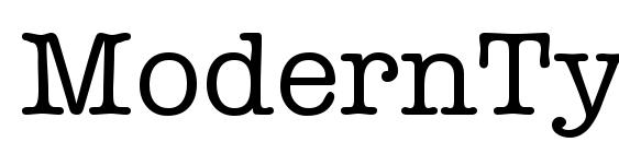 ModernTypewriter Regular font, free ModernTypewriter Regular font, preview ModernTypewriter Regular font