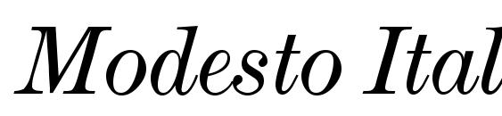 Шрифт Modesto Italic