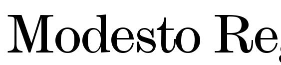 Modesto Regular font, free Modesto Regular font, preview Modesto Regular font