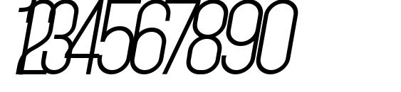 Mojave Slanted Font, Number Fonts