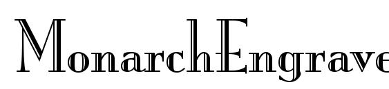 MonarchEngraved Regular Font