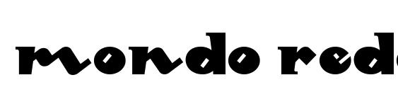 Mondo Redondo NF font, free Mondo Redondo NF font, preview Mondo Redondo NF font