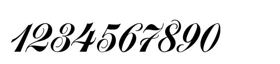 Monika Script Font, Number Fonts