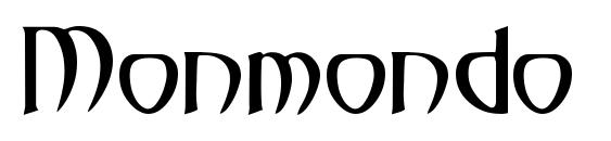 шрифт Monmondo, бесплатный шрифт Monmondo, предварительный просмотр шрифта Monmondo