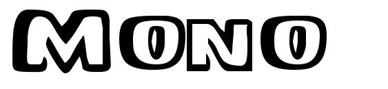 шрифт Mono, бесплатный шрифт Mono, предварительный просмотр шрифта Mono