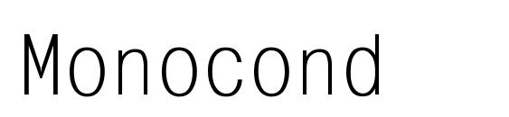 Шрифт Monocond