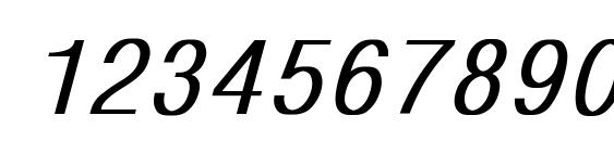 MonoCondensed Bold Italic Font, Number Fonts