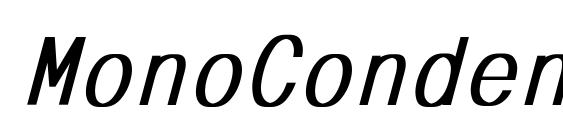 MonoCondensed Bold Italic font, free MonoCondensed Bold Italic font, preview MonoCondensed Bold Italic font