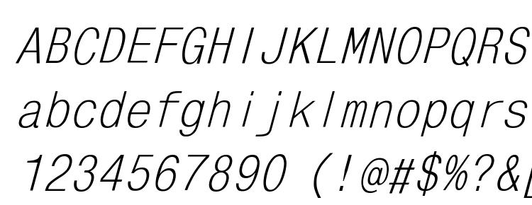 glyphs MonoCondensed Italic font, сharacters MonoCondensed Italic font, symbols MonoCondensed Italic font, character map MonoCondensed Italic font, preview MonoCondensed Italic font, abc MonoCondensed Italic font, MonoCondensed Italic font