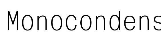 Monocondensed regular Font