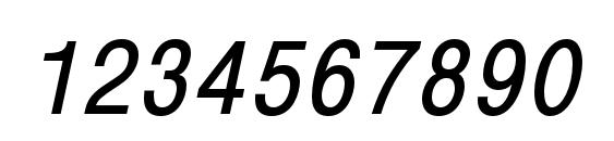 MonoCondensedC BoldItalic Font, Number Fonts