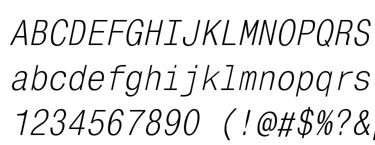 glyphs MonoCondensedC Italic font, сharacters MonoCondensedC Italic font, symbols MonoCondensedC Italic font, character map MonoCondensedC Italic font, preview MonoCondensedC Italic font, abc MonoCondensedC Italic font, MonoCondensedC Italic font