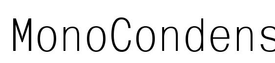 шрифт MonoCondensedC, бесплатный шрифт MonoCondensedC, предварительный просмотр шрифта MonoCondensedC