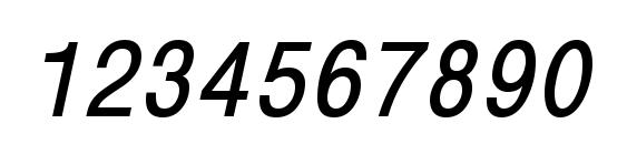 MonoCondensedCTT BoldItalic Font, Number Fonts