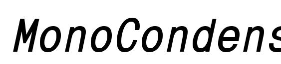MonoCondensedCTT BoldItalic Font