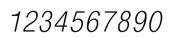 MonoCondensedCTT Italic Font, Number Fonts