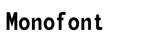 Monofont font, free Monofont font, preview Monofont font