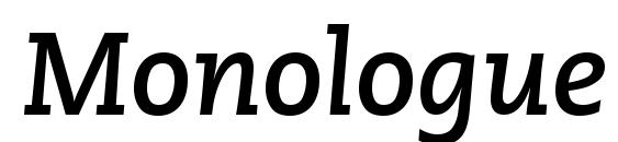 Monologue SSi Bold Italic font, free Monologue SSi Bold Italic font, preview Monologue SSi Bold Italic font