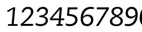 Monologue SSi Italic Font, Number Fonts