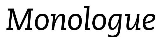 Monologue SSi Italic Font
