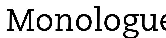 Monologue SSi font, free Monologue SSi font, preview Monologue SSi font