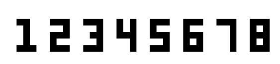 monooge 05 55 Font, Number Fonts