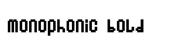 Monophonic bold font, free Monophonic bold font, preview Monophonic bold font