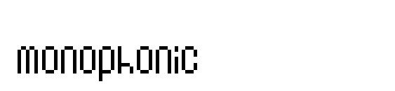 Monophonic Font