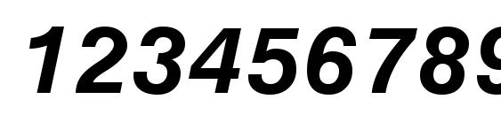 Monospace 821 Bold Italic BT Font, Number Fonts