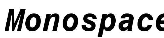 Monospace 821 Bold Italic BT Font