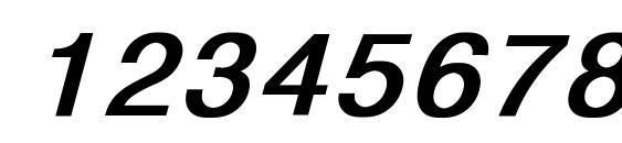 Monospace821 Bold Italic Font, Number Fonts