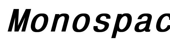 Monospace821 Bold Italic Font